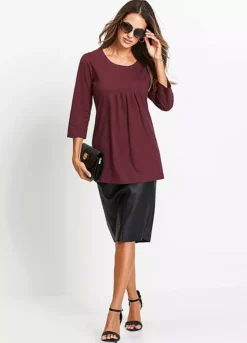 Bonprix Cropped Sleeve Jersey Tunic