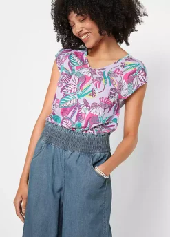 Bonprix Elasticated Waist Wide Leg Culottes -Cheap Ward Aunt Store bonprix Elasticated Waist Wide Leg Culottes969423FRSP W02