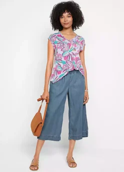 Bonprix Elasticated Waist Wide Leg Culottes -Cheap Ward Aunt Store bonprix Elasticated Waist Wide Leg Culottes969423FRSP W04