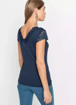 Bonprix Lace Trim Top -Cheap Ward Aunt Store bonprix Lace Trim Top962312FRSP W01