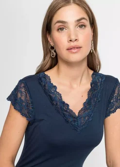 Bonprix Lace Trim Top -Cheap Ward Aunt Store bonprix Lace Trim Top962312FRSP W02