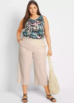 Bonprix Linen Blend Culottes