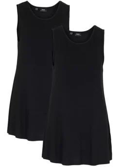 Bonprix Pack Of 2 Jersey Tank Tops -Cheap Ward Aunt Store bonprix Pack of 2 Jersey Tank Tops930167FRSC